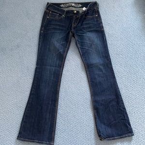 Express Size 25 Stella Low Rise Dark Wash Jeans